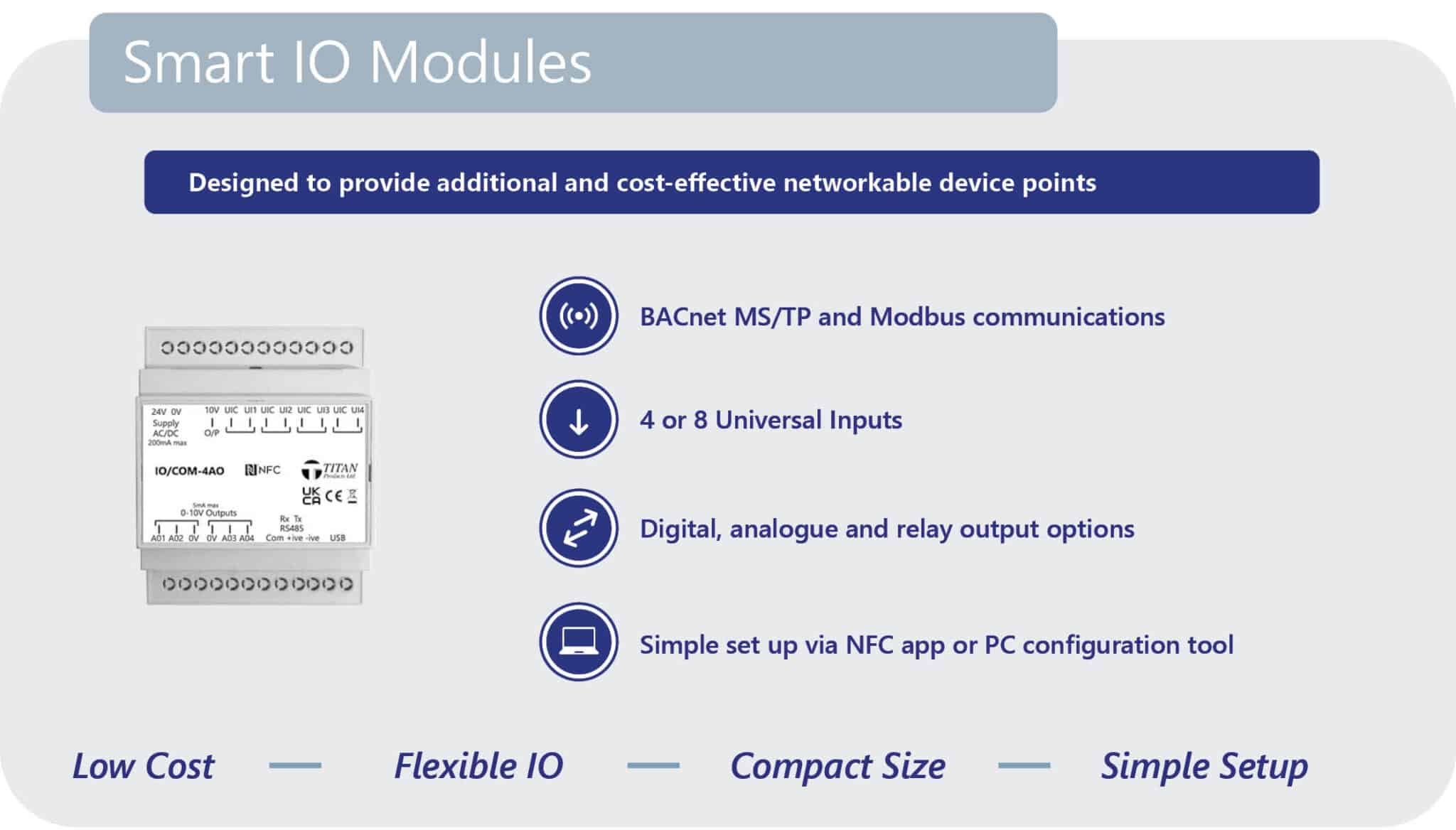Smart IO Modules now with NFC for easy commissioning with our app
